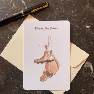 Carte “bonne fête Papa” Boxe vintage