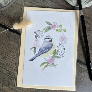 Carte postale mésange