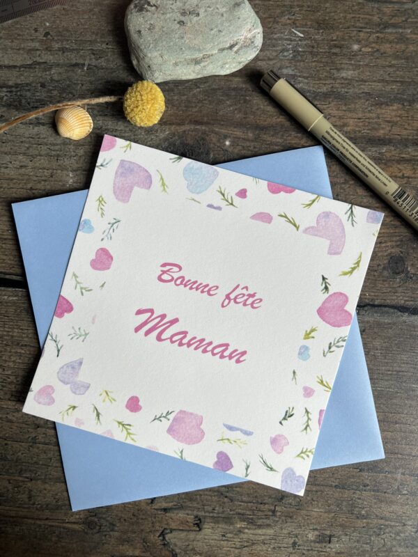Carte "Bonne fête Maman"