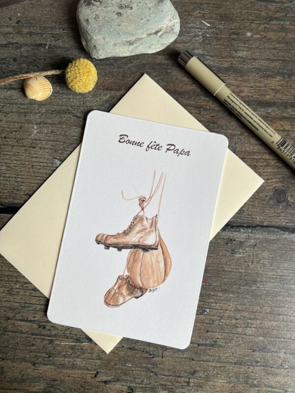 Carte "bonne fête Papa" Boxe