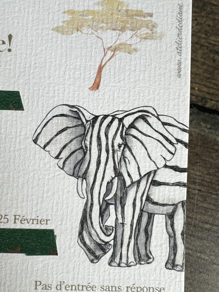 Eléphant à rayures