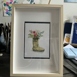 Mini Affiche Botte fleurie