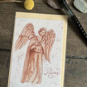 Carte Postale Ange au Sourire de Reims