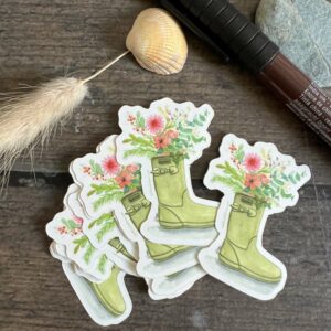 Sticker Botte Fleurie
