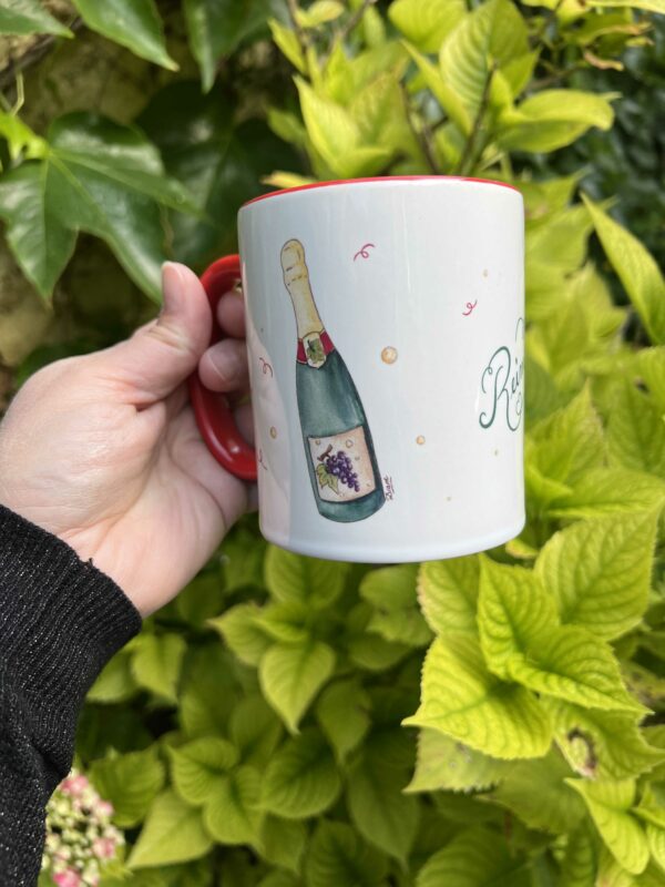Mug Bouteille et flûtes